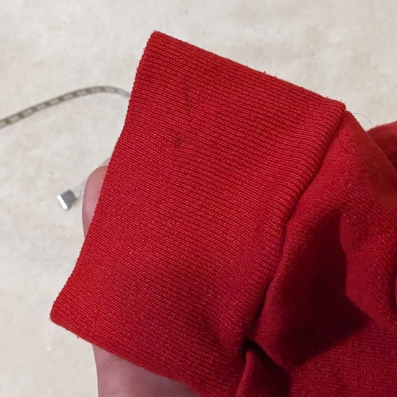 Red Crewneck Sweatshirt Cat with Balloons Valentine's Day Women's Small/Medium - Picture 5 of 5